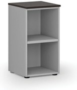 Kancelársky regál PRIMO GRAY, 400 x 420 x 740 mm, sivá/wenge