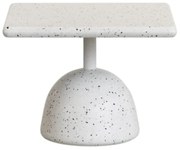 Biely terrazzo konferenčný stolík 48x48 cm Saura – Kave Home