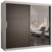 Skriňa Amiro 2 200 biely/čierny