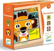 Djeco Pretáčacie drevené puzzle Tournanimo