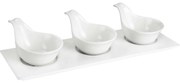 Lamart LT9218 4 dielna servírovacia sada misiek Dine, 34 x 12 cm