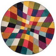 Kusový koberec Spectrum Rhumba Multi kruh, 160x160 (priemer) kruh, viacfarebná, obývacia izba, Flair Rugs