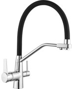 Mexen Duo, vysoká drezová batéria, čierna-chrómová, 671701-07