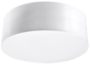 Stropné svietidlo Arena, 1x biele plastové tienidlo, (biely plast), (fi 25 cm)