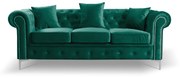Pohovka Roma Chesterfield III Zelená