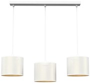 Luster na lanku LOFT SHADE 3xE27/60W/230V biela/zlatá