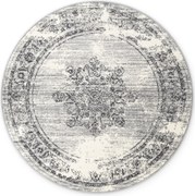 Hanse Home, Kusový koberec Gloria Lydia 106254 Creme Grey kruh, 160x160 (priemer) kruh, šedá, chodba / predsieň