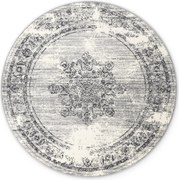Kusový koberec Gloria Lydia 106254 Creme Grey kruh, 160x160 (priemer) kruh, šedá, chodba / predsieň, Hanse Home