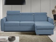 Rohová sedacia súprava Mistic, denimovo modrá látka%