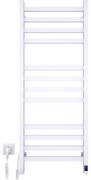 Kúpeľňový rebríkový radiátor s termostatom AVANGARD 459W/230V 120,6 cm IP44 biely ľavý