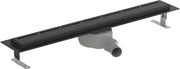 Sprchový žľab SAT 85 cm nerez čierny ZLAB90NRZBL