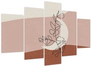 Obraz - Boho listy N⁰2 (150x105 cm)