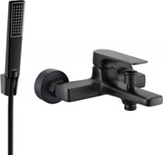 Mexen Lynx R72 vaňová batéria so sprchovacím setom, čierna - 74593R72-70
