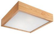 Lamkur Stropné svietidlo OAK SQUARE 1xE27/60W/230V dub 27,5 cm LA40776