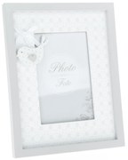 Drevený fotorámček Little bird sivá, 18 x 23 cm