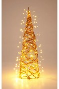 Vonkajšia vianočná dekorácia Svietiaci kužeľ, 40 x 12 cm, 160 LED, teplá biela, 40 cm