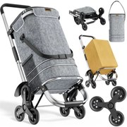 Nákupná taška na kolieskach do schodov COMFORT,50l, šedá Jurhan