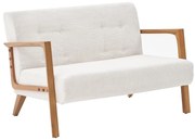 Krémová dvojmiestna pohovka TUMI