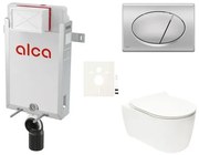 Cenovo zvýhodnený závesný WC set Alca na zamurovanie + WC Glacera Alfa SIKOAA3