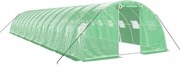 vidaXL Skleník s oceľovým rámom, zelený, 56 m², 14x4x2 m