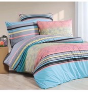 Obliečky bavlnené Daby tyrkysové EMI, Francúzsky set1 200x220 + 2x (70x90)