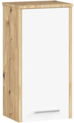 Kúpeľňová skrinka FIN W 30 cm 1D dub artisan / biela