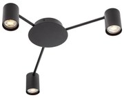 Redo 01-4050 - Bodové svietidlo NOA 3xGU10/10W/230V čierna