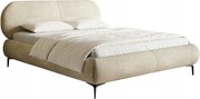 Manželská posteľ 140cm Octave (rošt úl. priestor) (béžová čierna)