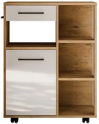 Príborník Linda Biely/Dub Lancelot 80 (VIGO)