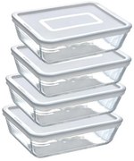 Pyrex Súprava sklenených dóz 4 ks, 1,5L