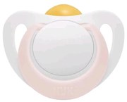 Dojčenský latexový cumlík NUK Star 0-6 m ružový, vel. 0-6 m