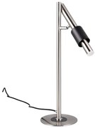 Čierna/v striebornej farbe LED stolová lampa (výška 50 cm) Ikaris – Trio Select