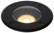 Lucide 11801/01/30- Vonkajšie zápustné svietidlo BILTIN 1xGU10/35W/230V IP67 čierna