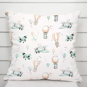 Biante Detská bavlnená obliečka na vankúš Sandra SA-457 Líšky v lietadielkach na bielom 30 x 50 cm