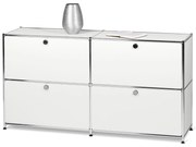 Komoda »CN3« so štyrmi zatváracími policami, biela