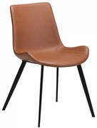 HYPE ČALÚNENÁ STOLIČKA cognac brown/black