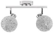Stropné svietidlo Glamour Ball Double chróm