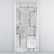 Fototapeta na dvere - Abstrakcia betónových kachličiek (95x205cm)