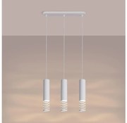 Sollux SL.1688 - Luster na lanku LAMI 3xGU10/10W/230V biela