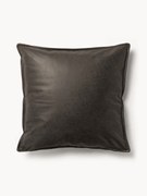 Veľký vankúš na pohovku z recyklovanej kože Lennon, 60 x 60 cm