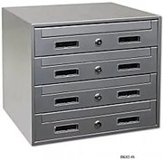 Poštová schránka RICHTER BK02-4 (STRIEBORNÁ), Oceľ strieborná, Richter strieborný