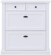 Skrinka na topánky Galia P01 biela