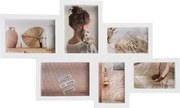 Fotorámik pre 6 ks foto Becca 60x36,5 cm, biely%