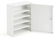 Kovová skrinka SERVE, 580x470x205 mm, biela