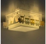 Dalber 63536 - Detské stropné svietidlo TRAIN 2xE27/60W/230V