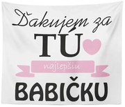 Sablio Deka Ďakujem za tú najlepšiu babičku: 150x120 cm