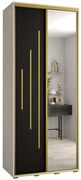 Skriňa 45 Canaris 13 120 biela/čierna/gold