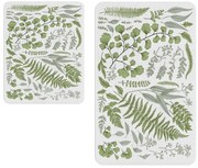 Bielo-zelené kúpeľňové predložky v súprave 2 ks - Oyo Concept