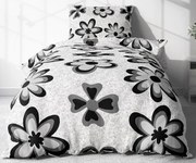 Obliečky Čierny kvet Bavlna 70×90 140x200 cm