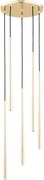 Luster na lanku CARMEN 5xG9/40W/230V pr.30 cm zlatá